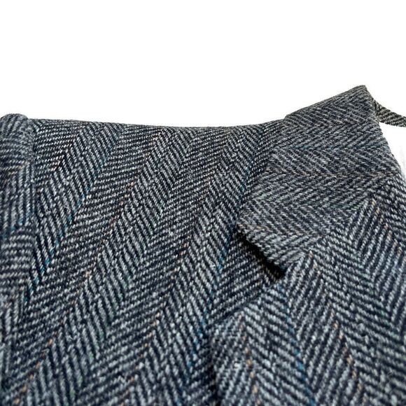 NWT Vintage Tweed Wool Sport Coat Jacket Men 46L Herringbone Gray Irvine Park - Picture 2 of 11